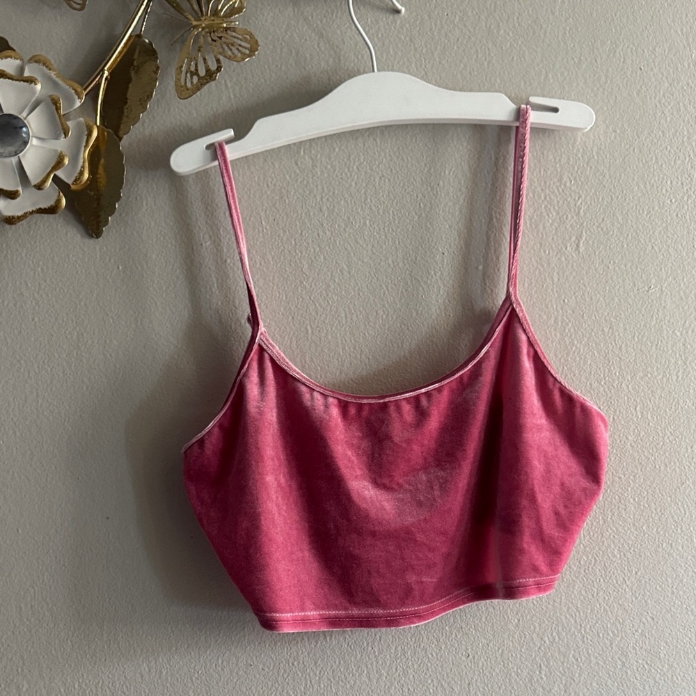 Better Be Rose Pink Cropped Camisole Tank